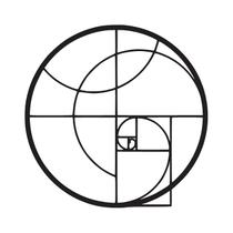 Escultura Parede Vazado Sequencia Fibonacci Mdf 3mm 30x30cm
