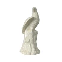 Escultura Pássaro em Cerâmica - 30x18cm - Escultura Clássica de Beleza Refinada - Decorativa de Alta Qualidade!