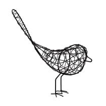 Escultura Pássaro em Metal Preto 14357 Mart