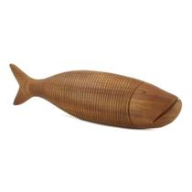 Escultura Peixe Em Polirresina 33cm Decoração Estatueta Mart