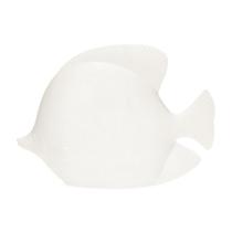 ESCULTURA PEIXE EM POLIRRESINA OFF WHITE MART 34,5cm