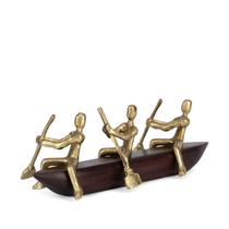 Escultura Pessoas em Metal e Madeira 22214 Mart