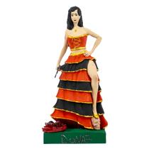 Escultura Pomba Gira Dona Sete Com Incensário 24 cm Resina Escultura Pomba Gira Dona Sete Com Incensário 24 cm Resina