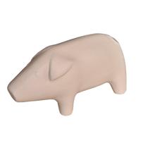 Escultura Porco Em Cerâmica Decoração Minimalista Mart