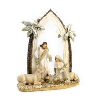 Escultura Presépio Sagrada Familia Natal Nascimento De Jesus - Cromus