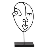 Escultura preta em metal - 12465