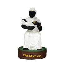 Escultura Preta Velha 7,50 cm em Resina