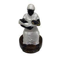 Escultura Preta Velha Em Resina 8 Cm