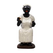 Escultura Preta Velha Umbanda 14,50 cm em Resina