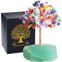 Escultura QINJIEJIE 7 Chakra Árvore de Cristal 12x7 cm