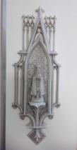 Escultura Relicário N. Senhora Aparecida Em Mármore 39 Cm Escultura Relicário N. Senhora Aparecida Em Mármore 39 Cm