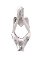 Escultura Resina Boneco Pensante Marmorizada 13x6cm. Escultura Resina Boneco Pensante Marmorizada 13x6cm.