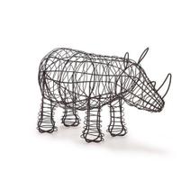Escultura rinoceronte em metal g - Mart