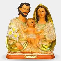 Escultura Sagrada Familia em Pérola 20cm - Iracema
