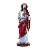 Escultura Sagrado Coração de Jesus 31 cm em resina Escultura Sagrado Coração de Jesus 31 cm em resina