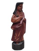 Escultura Sagrado coracao de Maria esculpida em Madeira