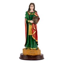 Escultura Santa Apolônia 16 cm em Resina Escultura Santa Apolônia 16 cm em Resina