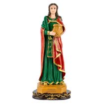 Escultura Santa Apolônia 28 cm em Resina
