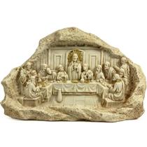 Escultura Santa Ceia Estátua Religiosa Imagem Resina 23 cm - Wincy