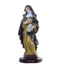 Escultura Santa Clara 30 cm resina Escultura Santa Clara 30 cm resina