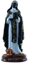 Escultura Santa Efigênia 14 cm resina Escultura Santa Efigênia 14 cm resina