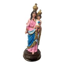 Escultura Santa Nossa Senhora Da Luz 13,50 Cm Em Resina