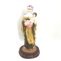 Escultura Santa Rosa de Lima 14 cm resina Escultura Santa Rosa de Lima 14 cm resina