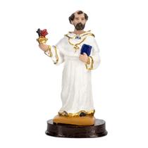 Escultura Santo Agostinho 13 cm em Resina