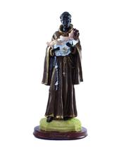 Escultura São Benedito 28 cm resina