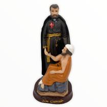 Escultura São Camilo 15 cm resina