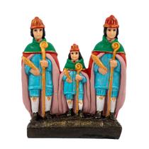 Escultura São Cosme e Damião e Doum 16,50 cm em Resina Escultura São Cosme e Damião e Doum 16,50 cm em Resina