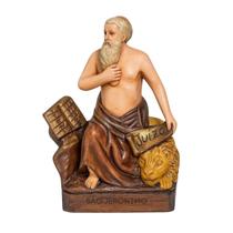 Escultura São Jerônimo 15,50 cm Sentado em Resina Escultura São Jerônimo 15,50 cm Sentado em Resina