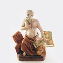 Escultura São Jerônimo 15cm resina