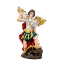 Escultura São Miguel Arcanjo 8 cm em Resina