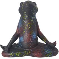 Escultura Sapo Yoga Splash 03711
