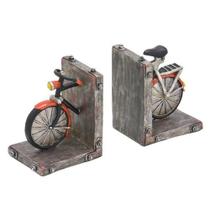 Escultura suporte para livros tema bicicleta