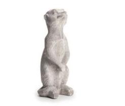 Escultura suricato em cimento 30x11x11cm