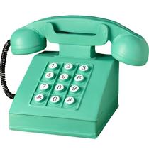 Escultura: telefone americano vintage, resina retrô, 20,7 cm Escultura: telefone americano vintage, resina retrô, 20,7 cm