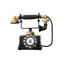 Escultura: telefone vintage, estátua de mesa de resina retrô