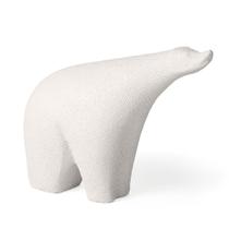 Escultura Urso em Poliresina Branco