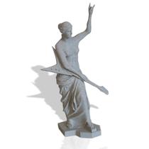 Escultura Vênus De Milo Rock Roqueira Decorativa Moderna