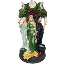 Escultura Veronese Deusa Triplice Donzela Mãe Anciã Decoração Wicca