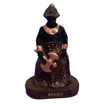 Escultura Xango Marrom 10 Cm Em Resina