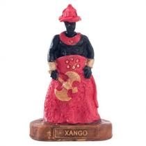 Escultura Xangô Vermelho 10 Cm Em Resina