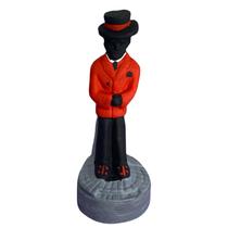 Escultura Zé Pelintra Preto E Vermelho 10 Cm Em Resina