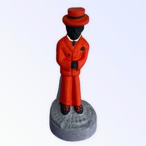 Escultura Zé Pelintra Vermelho em Resina 10 cm - META ATACADO