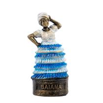 Esculturas Orixás Baianas 10Cm Dourada Envelhecida Vintage