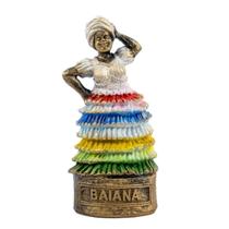 Esculturas Orixás Baianas 10Cm Dourada Envelhecida Vintage