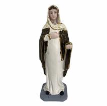 Esculturas Santas Visitação peça dupla Isabel e Maria 19 cm cada em resina