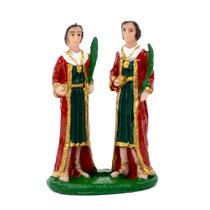 Esculturas São Cosme e Damião 8 cm em Resina Esculturas São Cosme e Damião 8 cm em Resina